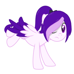 Size: 4000x4000 | Tagged: safe, artist:ramixe dash, imported from derpibooru, oc, oc only, oc:shadow stars, pegasus, pony, female, g5, g5 to g4, generation leap, mare, simple background, transparent background