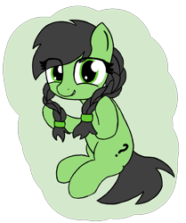 Size: 703x842 | Tagged: safe, artist:cocacola1012, imported from derpibooru, oc, oc:filly anon, pony, braid, female, filly