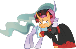 Size: 1615x1050 | Tagged: safe, edit, edited screencap, editor:pascalmulokozi2, imported from derpibooru, screencap, mistmane, sable spirit, unicorn, campfire tales, season 7, asian, asian pony, clothes, crying, dress, duo, duo female, embrace, female, horn, hug, kimono (clothing), my little pony, not a vector, outfit, simple background, smiling, tears of joy, teary eyes, transparent background, wavy mane