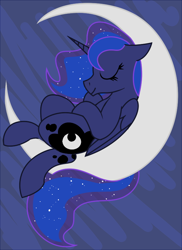 Size: 578x796 | Tagged: safe, artist:craftedburb, imported from derpibooru, princess luna, alicorn, pony, crescent moon, dreamworks, female, moon