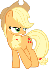 Size: 785x1223 | Tagged: safe, artist:rosasaav, imported from derpibooru, applejack, earth pony, pony, applejack's hat, base used, cowboy hat, female, full body, hat, inkscape, mare, simple background, solo, transparent background, vector