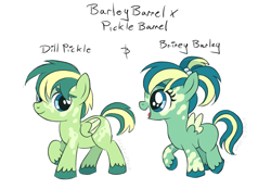 Size: 2360x1640 | Tagged: safe, imported from derpibooru, oc, oc only, oc:briney barley, oc:dill pickle, pegasus, pony, blank flank, brother and sister, colored wings, colt, duo, female, filly, foal, male, markings, multicolored hair, multicolored wings, offspring, parent:barley barrel, parent:pickle barrel, parents:barrelcest, pigtails, product of incest, requested art, siblings, twins, unshorn fetlocks, vitiligo, wings