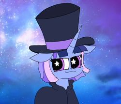 Size: 5126x4413 | Tagged: safe, artist:haileykitty69, artist:tamers12345, imported from derpibooru, oc, oc:flawless sparklemoon, unicorn, fusion, fusion:trixie, fusion:twilight sparkle, fusion:twixie, horn