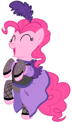 Size: 900x1543 | Tagged: safe, artist:pageturner1988, imported from derpibooru, pinkie pie, earth pony, pony, over a barrel, clothes, dress, female, mare, my little pony, saloon dress, saloon pinkie, simple background, solo, transparent background, vector