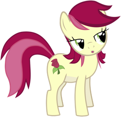 Size: 900x870 | Tagged: safe, artist:pageturner1988, imported from derpibooru, roseluck, earth pony, pony, bridle gossip, female, mare, my little pony, simple background, solo, transparent background, vector