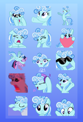 Size: 850x1250 | Tagged: safe, artist:sunamoonmlp, derpibooru exclusive, imported from derpibooru, twilight sparkle, oc, oc:cloudy dreams, alicorn, pegasus, pony, commission, cute, duo, emoji, emotes, female, gradient background, heart, mare, starry eyes, sunglasses, twilight sparkle (alicorn), wingding eyes, wings