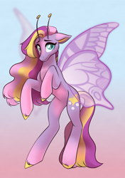 Size: 2039x2894 | Tagged: safe, artist:marsel1nushka, imported from derpibooru, fluttershy (g3), flutter pony, pony, g3, gradient background, solo