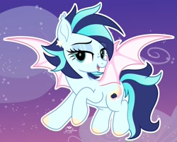 Size: 2047x1646 | Tagged: safe, artist:lovinglypromise, imported from derpibooru, oc, oc:startrail, bat pony, pony, female, mare, solo