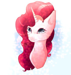 Size: 1201x1280 | Tagged: safe, artist:hakasart, imported from derpibooru, oc, oc only, oc:scarlet rose, pony, unicorn, bust, female, horn, mare, portrait, solo