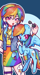 Size: 2048x3765 | Tagged: safe, artist:zenosyne47964, imported from derpibooru, rainbow dash, human, humanized