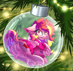 Size: 2400x2330 | Tagged: safe, alternate version, artist:yuris, imported from derpibooru, oc, bat pony, pony, advertisement, ball, bat pony oc, bat wings, bauble, butt, christmas, christmas ornament, christmas tree, commission, cute, decoration, female, frog (hoof), garland, glass, holiday, looking at you, looking back, mare, micro, multi ych "christmas ball", nudity, open mouth, sitting, smiling, smiling at you, solo, tree, underhoof, wings