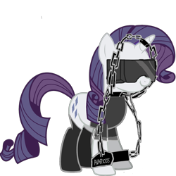 Size: 4085x4085 | Tagged: safe, edit, edited screencap, imported from derpibooru, screencap, mean rarity, pony, unicorn, the mean 6, clone, clothes, cuffs, female, horn, simple background, solo, transparent background