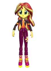 Size: 476x664 | Tagged: safe, artist:petrmhd, imported from derpibooru, sunset shimmer, equestria girls, 3d, equestria girls specials, front view, my little pony equestria girls: sunset's backstage pass, simple background, transparent background