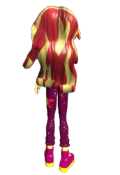 Size: 477x692 | Tagged: safe, artist:petrmhd, imported from derpibooru, sunset shimmer, equestria girls, equestria girls specials, my little pony equestria girls: sunset's backstage pass, rear view, simple background, transparent background