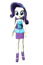 Size: 477x724 | Tagged: safe, artist:petrmhd, imported from derpibooru, rarity, human, equestria girls, 3d, female, front view, simple background, solo, transparent background