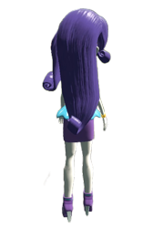 Size: 476x709 | Tagged: safe, artist:petrmhd, imported from derpibooru, rarity, human, equestria girls, female, rear view, simple background, solo, transparent background