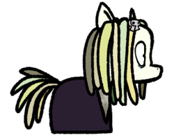 Size: 408x318 | Tagged: safe, artist:jawslocks03, imported from derpibooru, earth pony, fish, pony, undead, lenore, lenore the cute little dead filly, lenore the cute little dead girl, piranha, roman dirge, solo