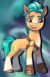 Size: 469x721 | Tagged: safe, artist:byefella, imported from derpibooru, hitch trailblazer, earth pony, pony, alternate design, g5, male, redesign, solo, stallion