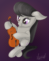 Size: 4398x5498 | Tagged: safe, imported from derpibooru, octavia melody, earth pony, musical instrument, solo, violin