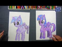 Size: 480x360 | Tagged: safe, imported from derpibooru, twilight sparkle, alicorn, traditional art, youtube link