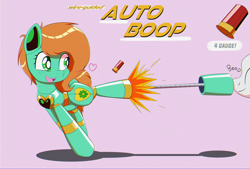 Size: 2500x1689 | Tagged: safe, artist:trackheadtherobopony, imported from derpibooru, oc, oc:goldheart, pony, robot, robot pony, ammunition, dummy, shotgun shell, solo, text