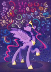 Size: 1240x1754 | Tagged: safe, artist:sparklingdreamz, imported from derpibooru, twilight sparkle, alicorn, pony, applejack's cutie mark, female, fluttershy's cutie mark, hoof shoes, jewelry, mane six cutie marks, mare, peytral, pinkie pie's cutie mark, princess cadance's cutie mark, princess celestia's cutie mark, princess luna's cutie mark, rainbow dash's cutie mark, rarity's cutie mark, regalia, solo, starlight glimmer's cutie mark, sunset shimmer's cutie mark, twilight sparkle (alicorn), twilight sparkle's cutie mark, zine:a spark for us