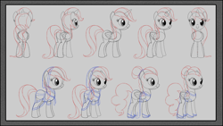 Size: 1024x576 | Tagged: safe, artist:hydrusbeta, imported from derpibooru, alicorn, earth pony, pegasus, pony, 2015, butt, clothes, design, female, folded wings, horn, male, mare, plot, stallion, template, turnaround, wings