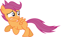 Size: 4897x3000 | Tagged: safe, artist:cloudy glow, imported from derpibooru, scootaloo, pegasus, pony, female, filly, foal, running, simple background, transparent background, vector