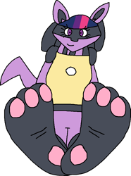 Size: 712x956 | Tagged: safe, artist:mega-poneo, imported from derpibooru, twilight sparkle, anthro, lucario, plantigrade anthro, feet, fetish, foot fetish, foot focus, pokéfied, pokémon, simple background, soles, species swap, toes, transparent background, twilicario