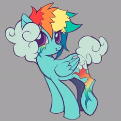 Size: 2025x2025 | Tagged: safe, artist:kickaroc, imported from derpibooru, rainbow dash, pegasus, redesign, solo