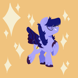 Size: 2048x2048 | Tagged: safe, artist:fizzlefer, imported from derpibooru, oc, pegasus, pony, glasses, male, solo, stallion