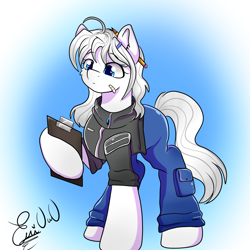 Size: 2000x2000 | Tagged: safe, artist:eniartuwu, imported from derpibooru, oc, earth pony, pony, clothes, commission, commission open, cute, pants, ponified, shirt, white hair, white mane