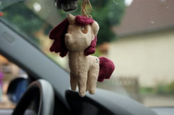 Size: 4912x3264 | Tagged: safe, imported from derpibooru, oc, oc only, pony, unicorn, car, horn, irl, photo, plushie, solo