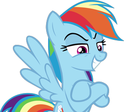 Size: 2359x2123 | Tagged: safe, artist:stephen-fisher, imported from derpibooru, rainbow dash, pegasus, pony, crossed hooves, female, simple background, smiling, smirk, transparent background, vector