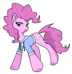 Size: 1362x1410 | Tagged: safe, artist:wu93257531, imported from derpibooru, pinkie pie, simple background, solo, white background