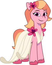 Size: 2779x3482 | Tagged: safe, imported from derpibooru, earth pony, pony, .ai available, .svg available, background pony, female, g5, mare, my little pony: tell your tale, official, simple background, smiling, solo, svg, the petal gala, transparent background, unshorn fetlocks, vector