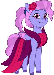 Size: 2583x3542 | Tagged: safe, imported from derpibooru, pegasus, pony, .ai available, .svg available, background pony, colored wings, female, folded wings, g5, mare, my little pony: tell your tale, official, simple background, smiling, solo, svg, the petal gala, transparent background, unshorn fetlocks, vector, wings