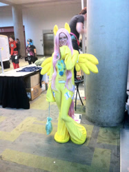 Size: 900x1205 | Tagged: safe, artist:emmyfluff83, imported from derpibooru, fluttershy, human, clothes, cosplay, costume, irl, irl human, photo, solo