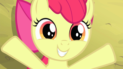 Size: 1920x1080 | Tagged: safe, screencap, apple bloom, somepony to watch over me, adorabloom, cute, female, filly, happy, solo