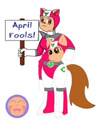 Size: 1024x1225 | Tagged: safe, artist:arrowny18, imported from derpibooru, 2014, april fools, clothes, costume, furry, old art, pony costume, solo