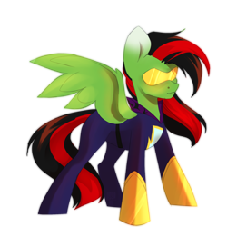 Size: 2000x2000 | Tagged: artist needed, safe, imported from derpibooru, oc, oc:lightning weather, badhorse, collar, commissioner:dhs, gauntlet, goggles, hoof gloves, simple background, transparent background