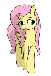 Size: 1000x1500 | Tagged: safe, artist:alexi148, imported from derpibooru, fluttershy, pegasus, pony, female, mare, simple background, solo, white background