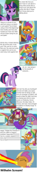 Size: 1280x5931 | Tagged: safe, edit, edited screencap, imported from ponybooru, screencap, smolder, snips, twilight sparkle, alicorn, dragon, pony, unicorn, comic:cheerleading gambit revealed, 2 4 6 greaaat, season 6, angry, comic, coward, fire, fire breath, firebreather, firebreathing, fury, how it should have been, how it should have ended, if only, implied betrayal, implied bigotry, implied con artistry, implied deception, implied framing, implied gaslighting, implied hypocrisy, implied psychological manipulation, implied rainbow dash, implied sycophance, implied treachery, just desserts, karma, magical telekinesis, magical telekinetic, poetic justice, pun, rage, retribution, twibitch sparkle, twilight sparkle (alicorn), twiwimp sparkle, wilhelm scream