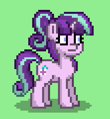 Size: 222x241 | Tagged: safe, imported from derpibooru, starlight glimmer, pony, pony town, green background, s5 starlight, shocked, shocked expression, simple background, solo