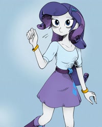 Size: 2000x2500 | Tagged: safe, artist:yuka_mono195, imported from derpibooru, rarity, human, equestria girls, cute, female, high res, simple background, solo