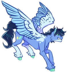 Size: 2812x2966 | Tagged: safe, artist:honkhonkbonk, imported from derpibooru, oc, oc only, oc:lucky star, pegasus, male, offspring, parent:soarin', parent:trixie, parents:trixin', simple background, solo, stallion, transparent background