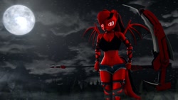 Size: 1024x576 | Tagged: safe, artist:runic_the_wolf, oc, oc only, oc:runic, anthro, bat pony, 3d, bat pony oc, bat wings, breasts, female, wings