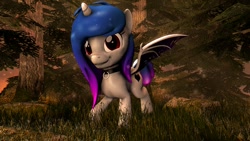 Size: 1024x576 | Tagged: safe, artist:runic_the_wolf, oc, oc only, bat pony, pony, 3d, bat pony oc, bat wings, female, mare, wings