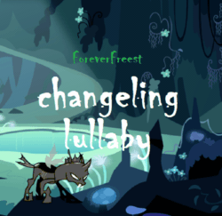 Size: 719x700 | Tagged: safe, artist:foreverfreest, imported from derpibooru, changeling, 2015, acoustic, animated, folk, lossless transcode, music, sound, sound only, vocals, webm