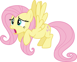 Size: 3746x3000 | Tagged: safe, artist:cloudy glow, imported from derpibooru, fluttershy, pegasus, pony, female, flying, mare, simple background, solo, transparent background, vector